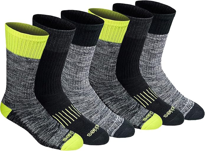 Dickies Men's Dri-tech Original Moisture Control Crew Socks, Available in M-xxl (6, 12, 18 Pairs)