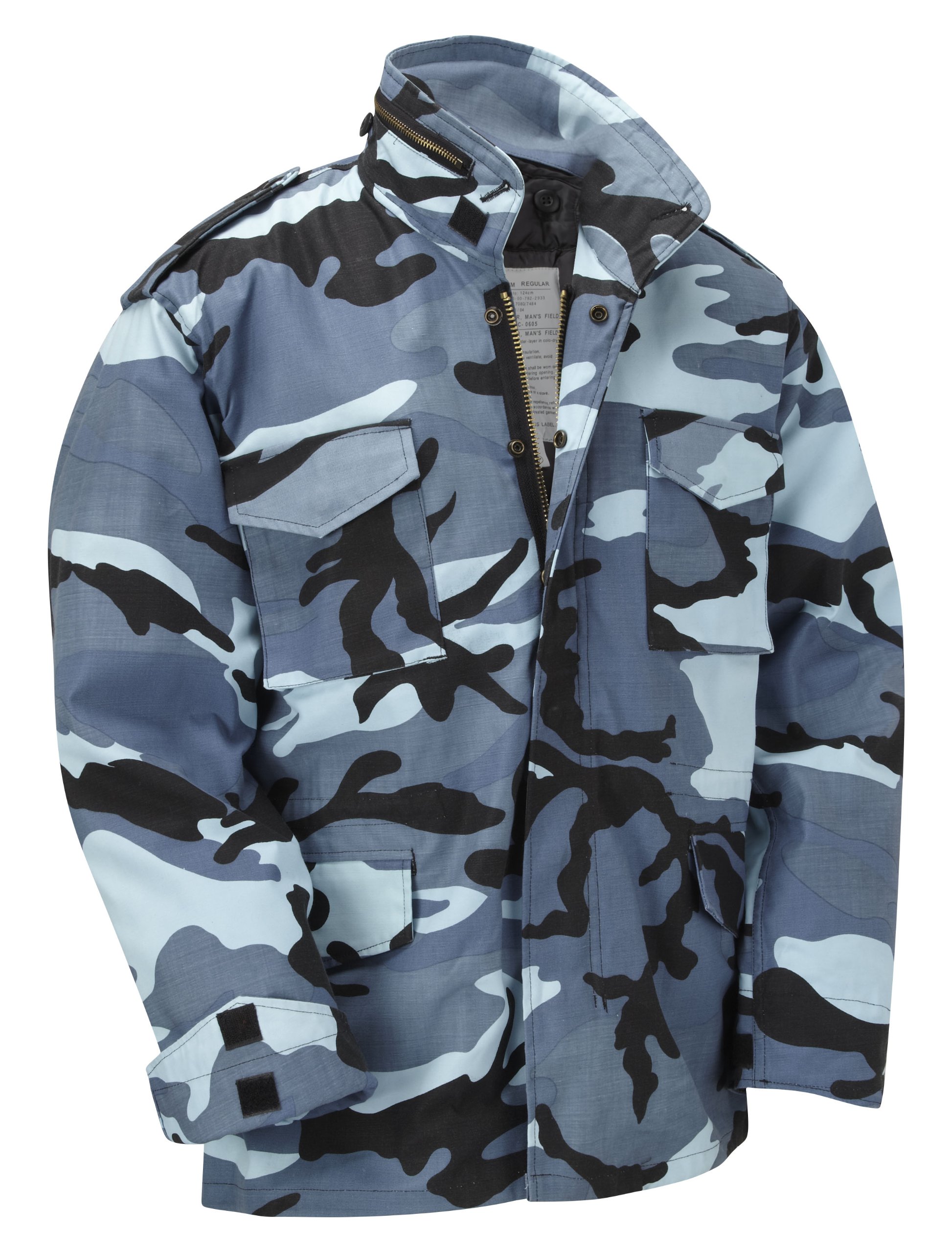 Army and Outdoors Kids Combat Jacket (Age 13-14, Midnight Camouflage)