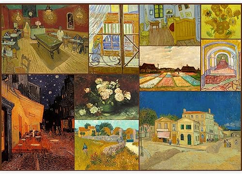 Vista 99 de Wall26 - Papel tapiz en color cobre con estampado de "Almendro en flor" de Vincent Van Gogh Verde azulado "Flor de almendra