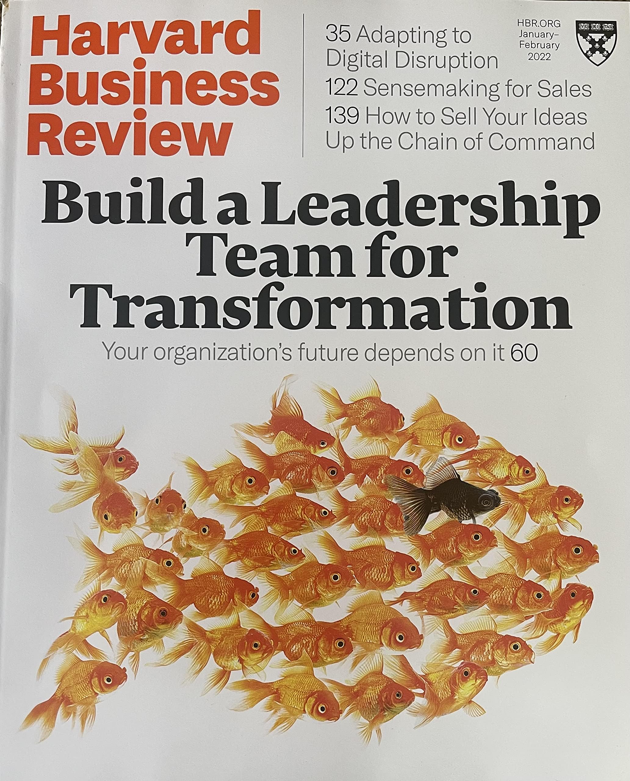 Harvard Business Review January-February 2022 Build Leadership Team For Transformation Magazine