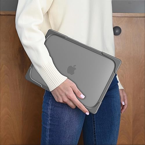 Miniatura 8 de FUNUT - Funda protectora de plástico duro de goma para MacBook Air 13.3, A1466, A1369, 2017, 2016, 2015, 2014, 2013, 2012 (# caqui)