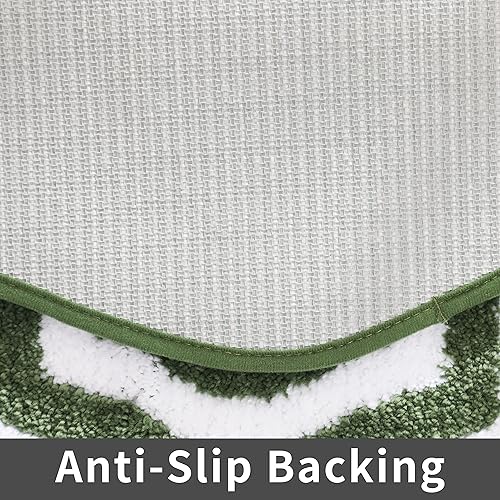 Miniatura 3 de COSY HOMEER Juego de toallas de baño extragruesas, antideslizantes, felpa suave, 100% poliéster fuerte, tapete de baño absorbente de agua para suelo