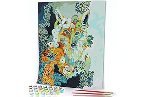 Opalberry Paint by Numbers for Adults: Paint and Sip with Rolled Canvas...