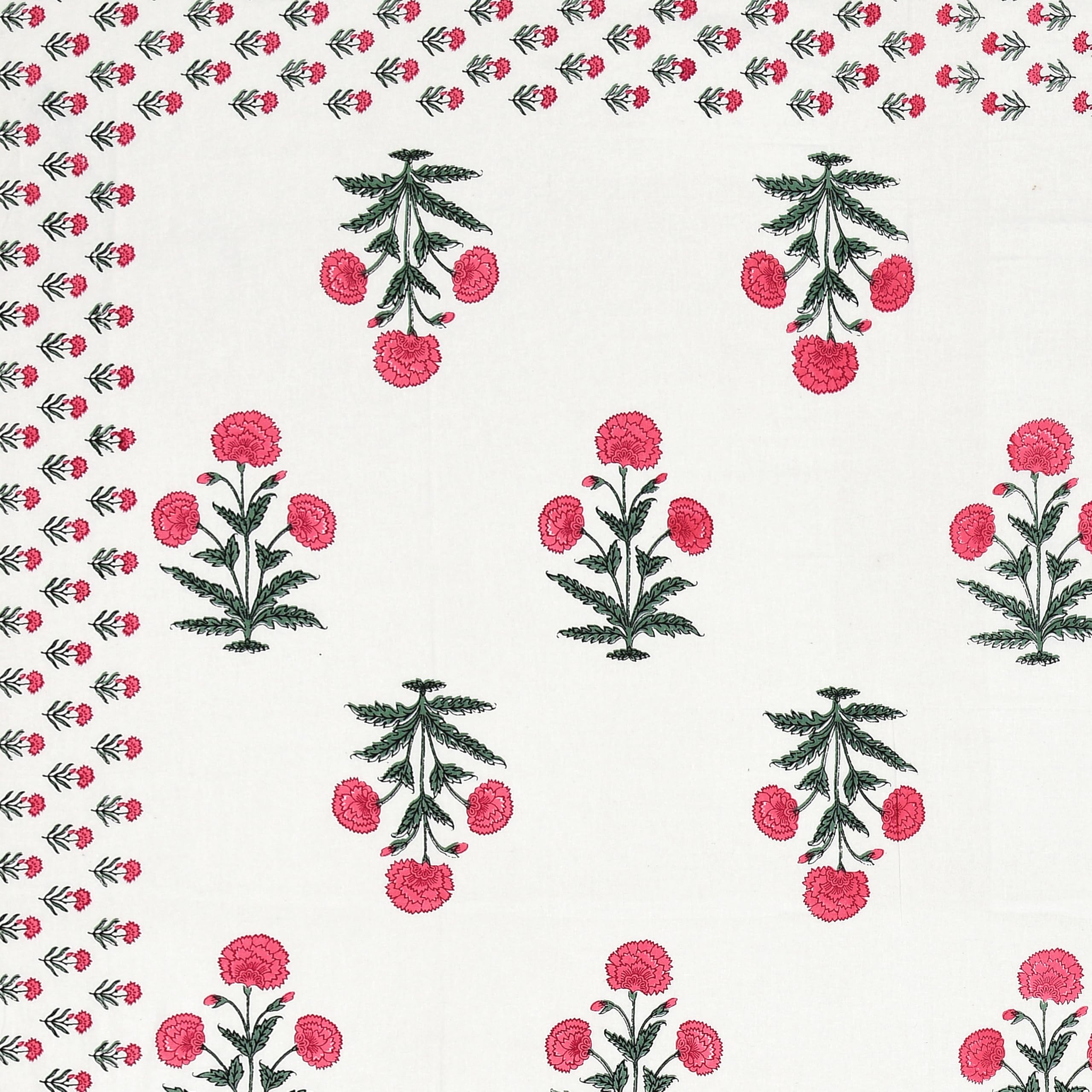 Indian Block Print Diwan Set - 8 Piece Cotton -5 Indian Block Print Diwan Set - 8 Piece Cotton -5
