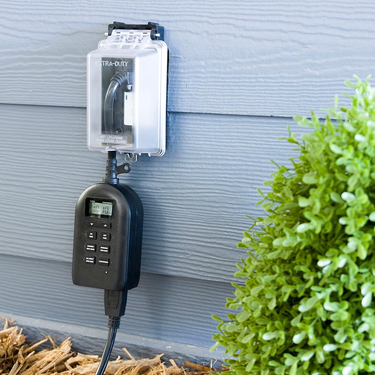 UltraPro, Black, Outdoor Electrical Outlet Cover, Single Gang, Weatherproof Enclosure, Rated for Wet Locations, 49204 - - 