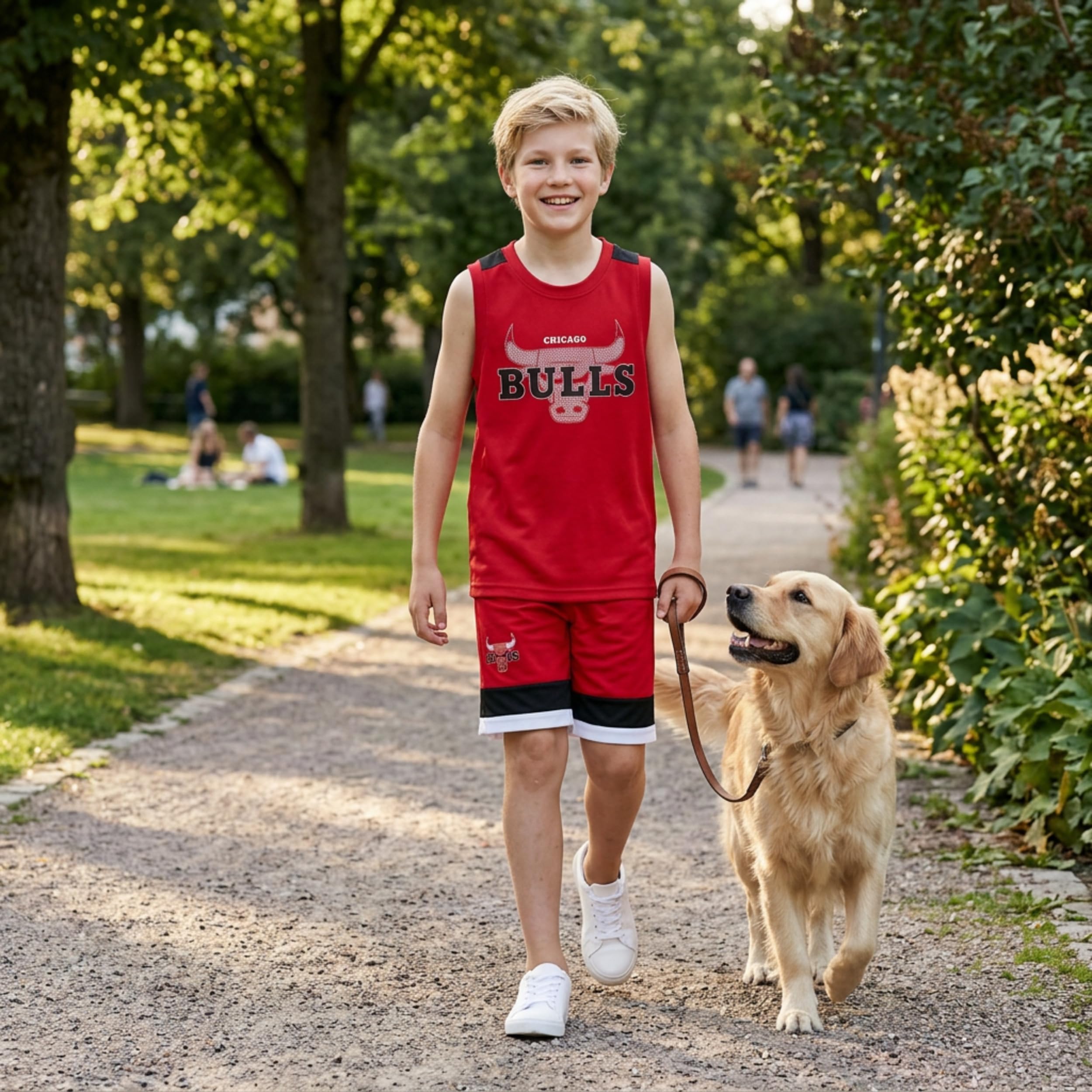 NBA Tank & Short Poly Interlock Tank Set Conjunto de Camiseta sin Mangas y pantalón Corto Niños (Pack de 1)