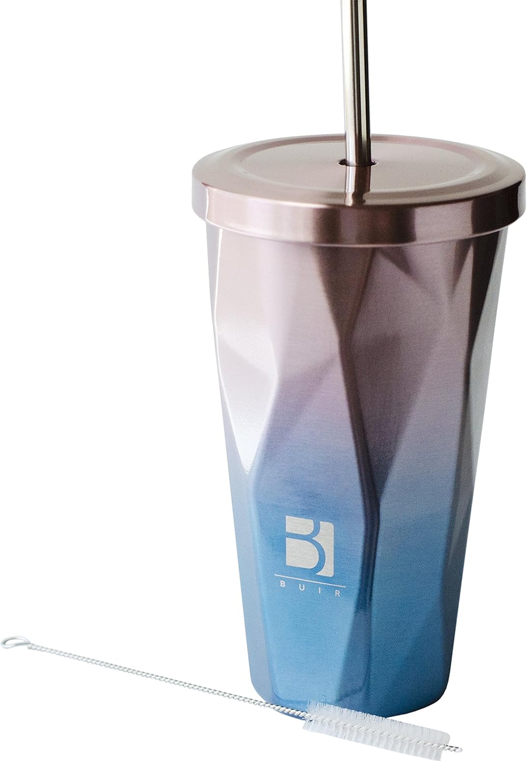 BuirStory Stainless Steel Cold Drink Tumbler With Straw