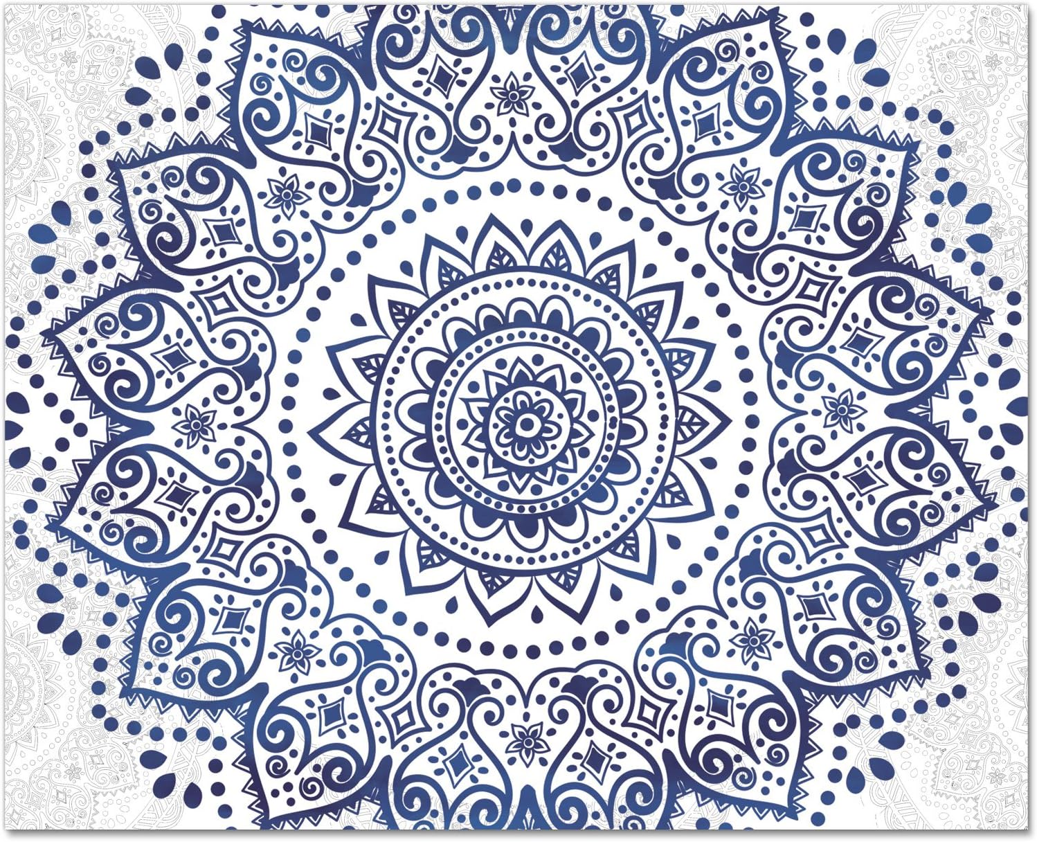 CounterArt 'Mandala' Glass Cutting Board, 15 x 12"