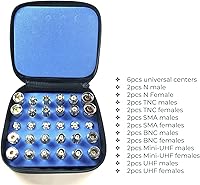 Vista 2 de Kit adaptador universal coaxial RF N TNC SMA BNC UHF Mini-UHF (kit solamente (sin cable))