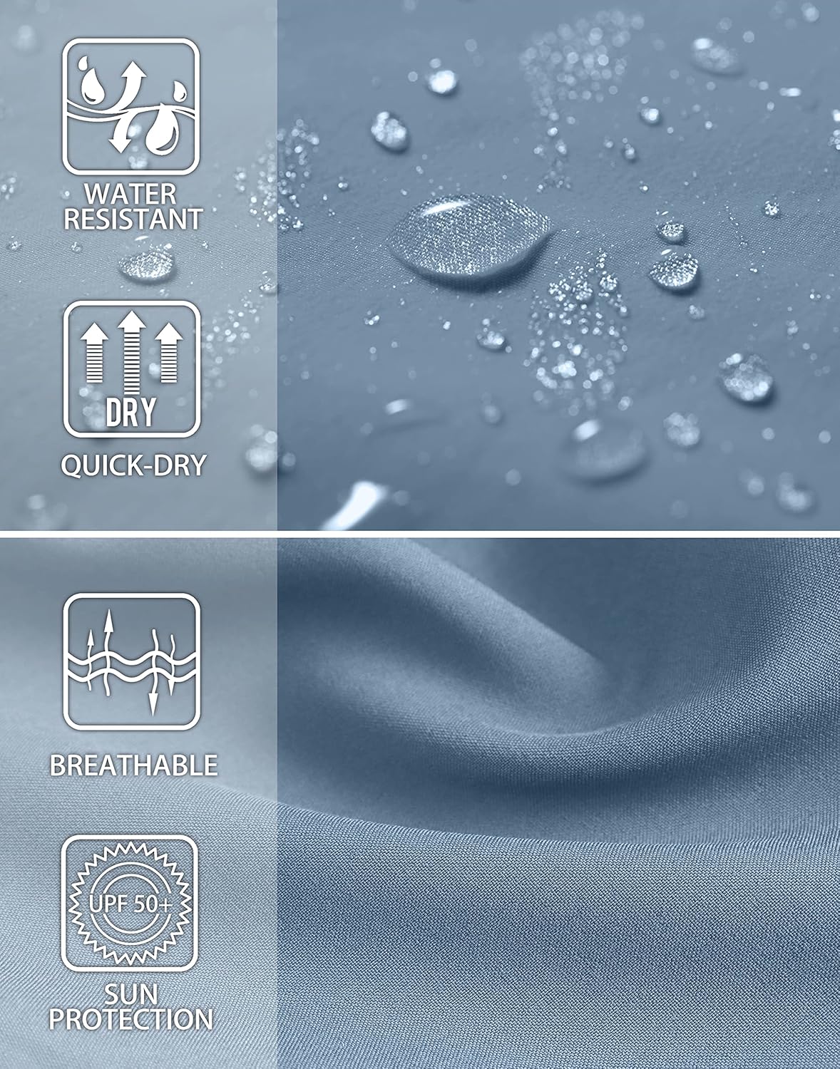 Viodia Men's Hiking Cargo Shorts Stretch Quick Dry Lightweight Shorts for Men Fishing Athletic Shorts with Pockets - Image 5