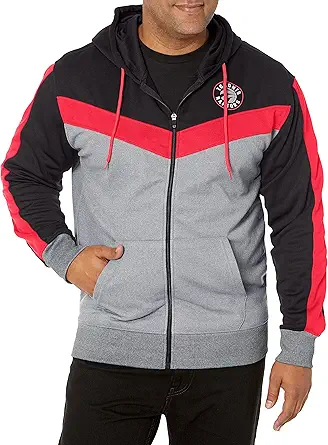 Ultra Game Men's Soft Fleece Full Zip Jacket Hoodie