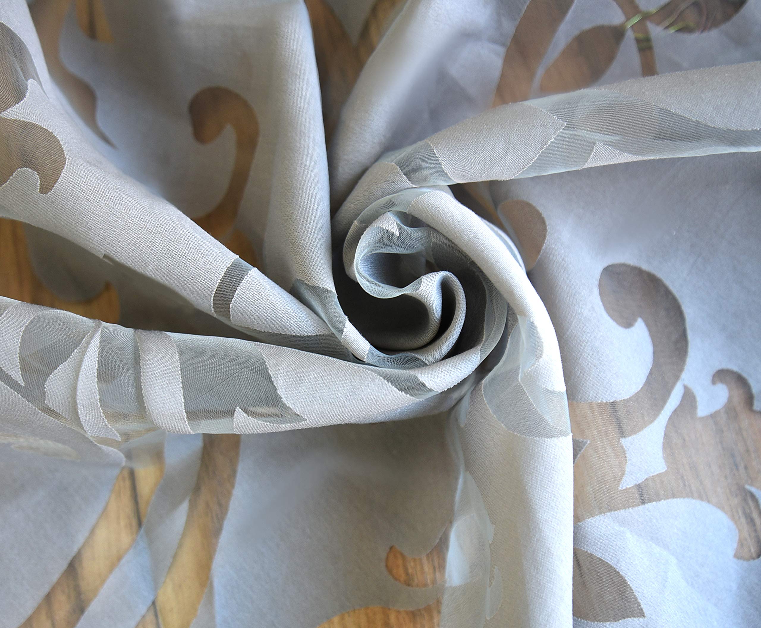 Ösenrollo Aus Voile-Stoff (100x140 Cm) – Halbtransparenter Vorhang Mit U-Haken & Raff-Funktion, Weiß