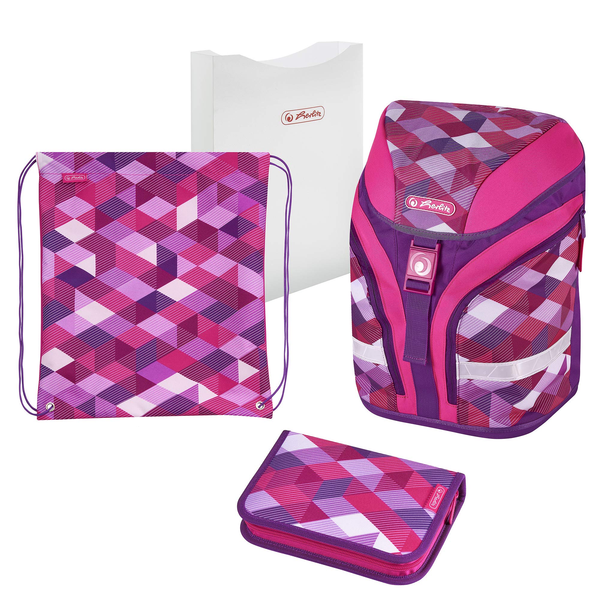 Herlitz Schulranzen Motion Plus Schulranzen-Set, 40 cm
