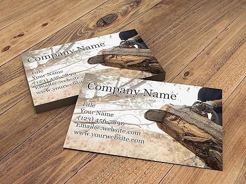 Vista 13 de Tarjetas de visita personalizadas, 3.5 x 2 pulgadas, paquete de 100 tarjetas gruesas y resistentes de 14 puntos, cuidado del césped, remoción