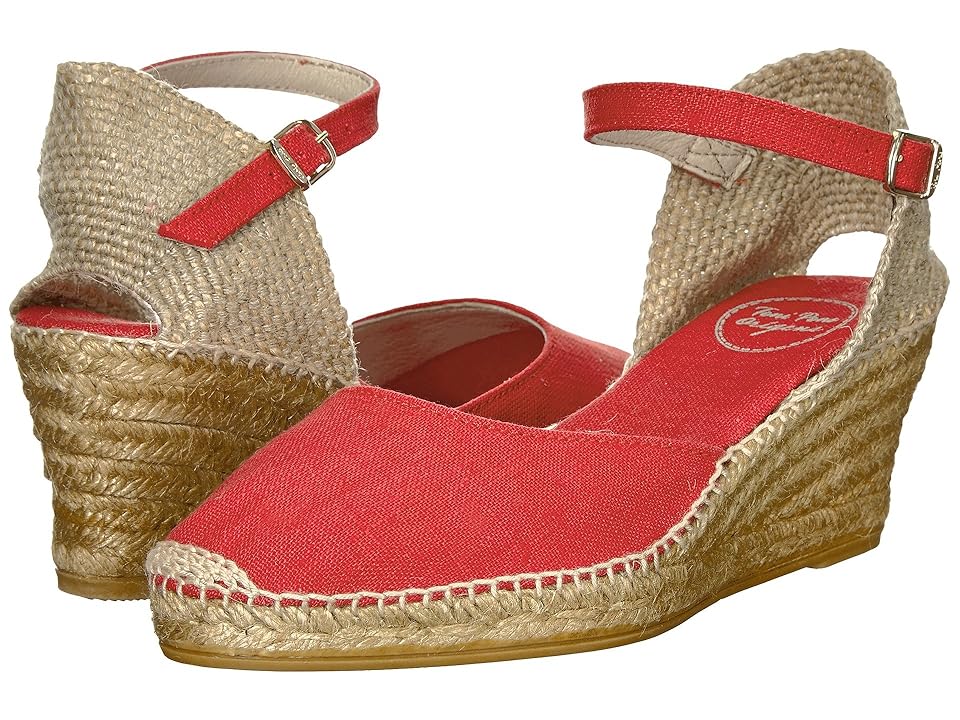 

Toni Pons Caldes (Red Linen) Women's Shoes