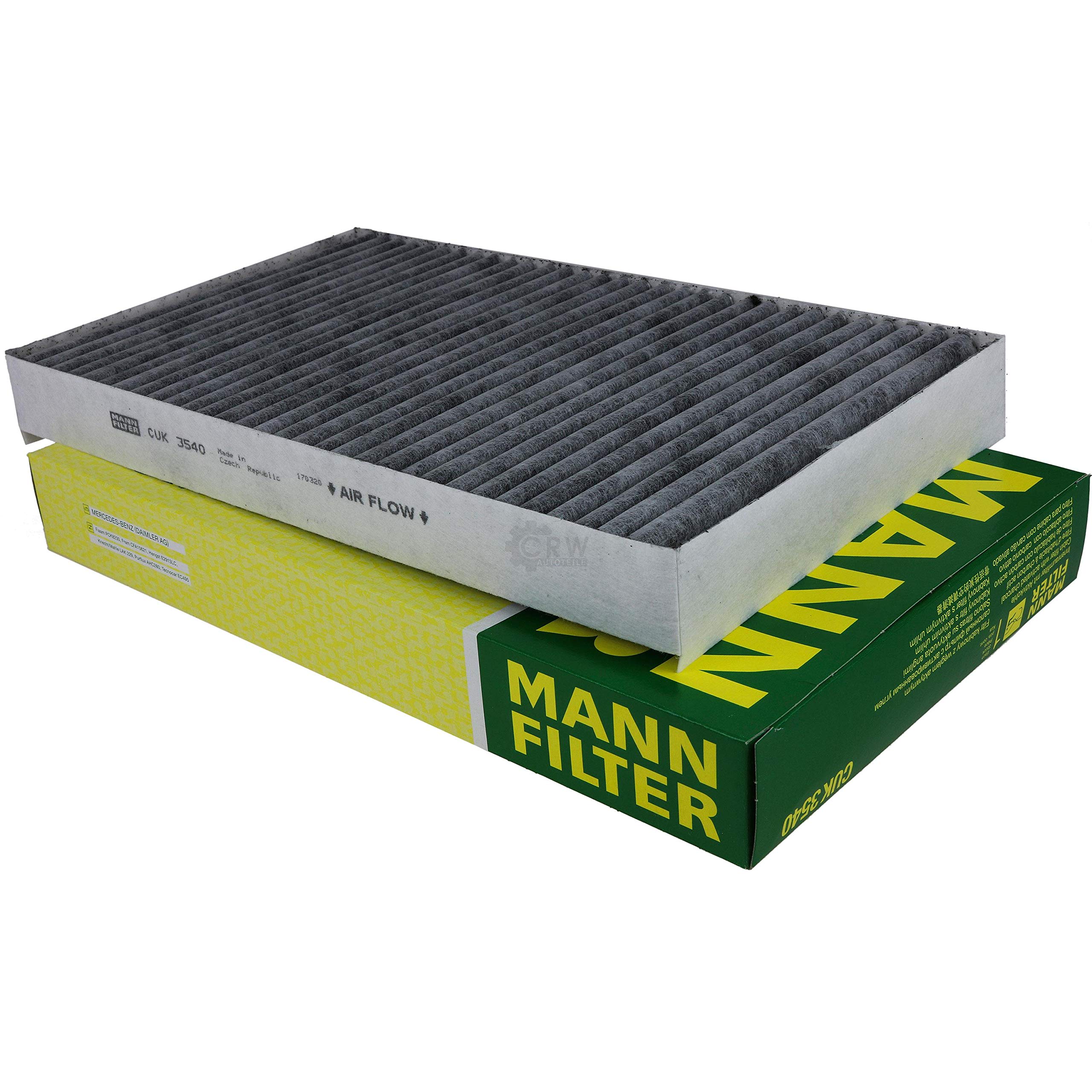 Paquete de inspección Kit de mantenimiento de filtros con filtro de aceite HU 718/1 k, filtro de aire C 42 192/1, filtro de combustible WK 820/1, filtro de habitáculo CUK 3540, tornillo de