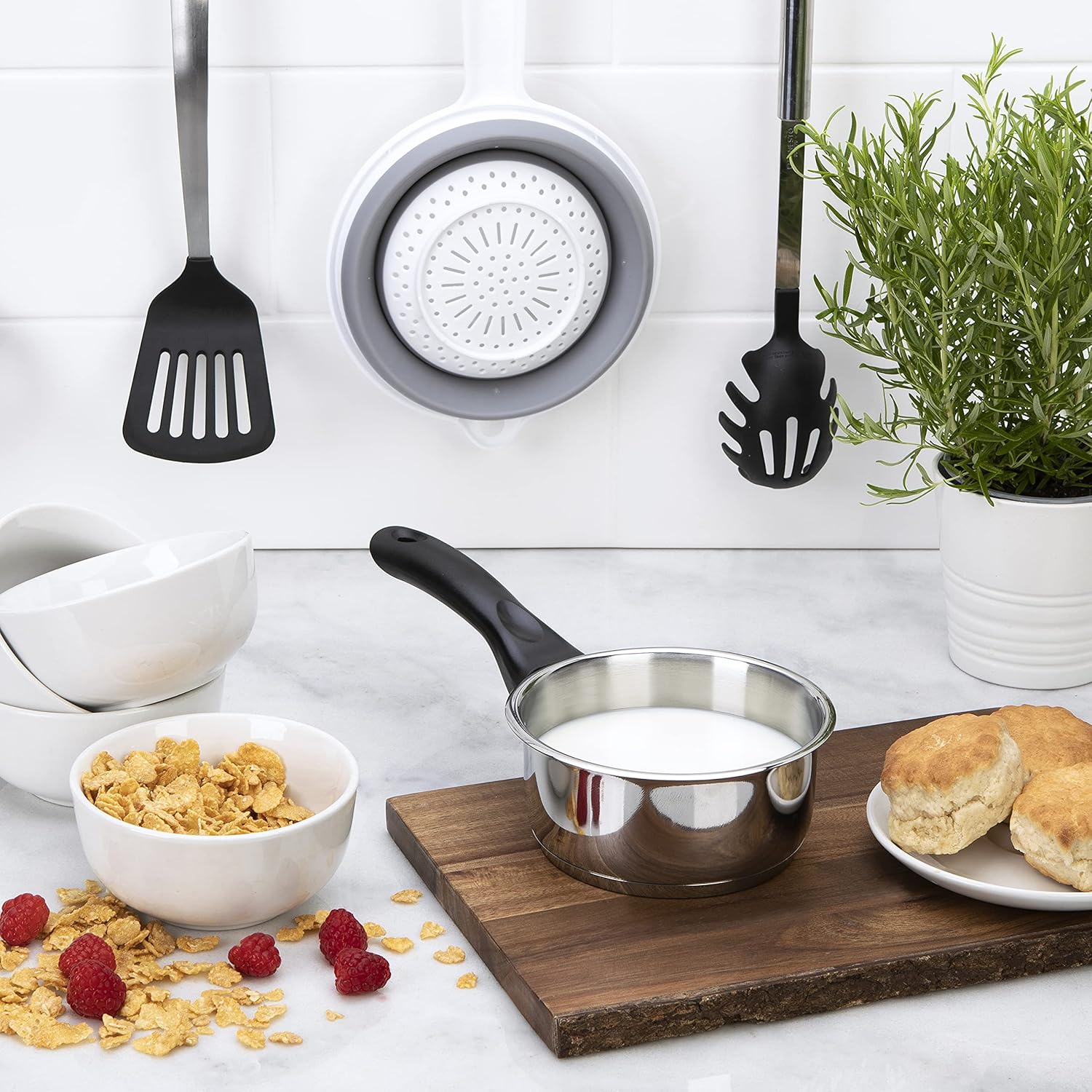 Stainless steel collection SS2014 Stainless Steel Milk Pan, 14 cm