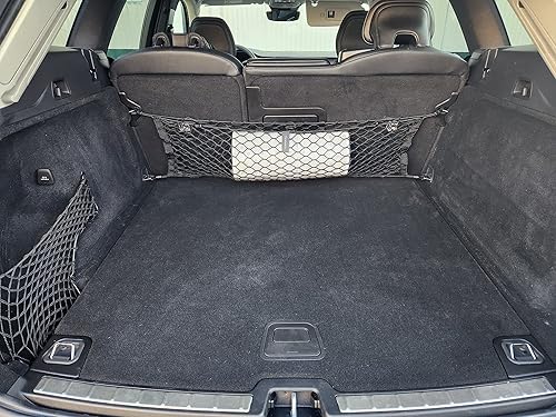 Miniatura 2 de Red de carga de malla elástica para maletero de automóvil estilo asiento trasero para Volvo XC60 2017-2023, organizador y almacenamiento de maletero