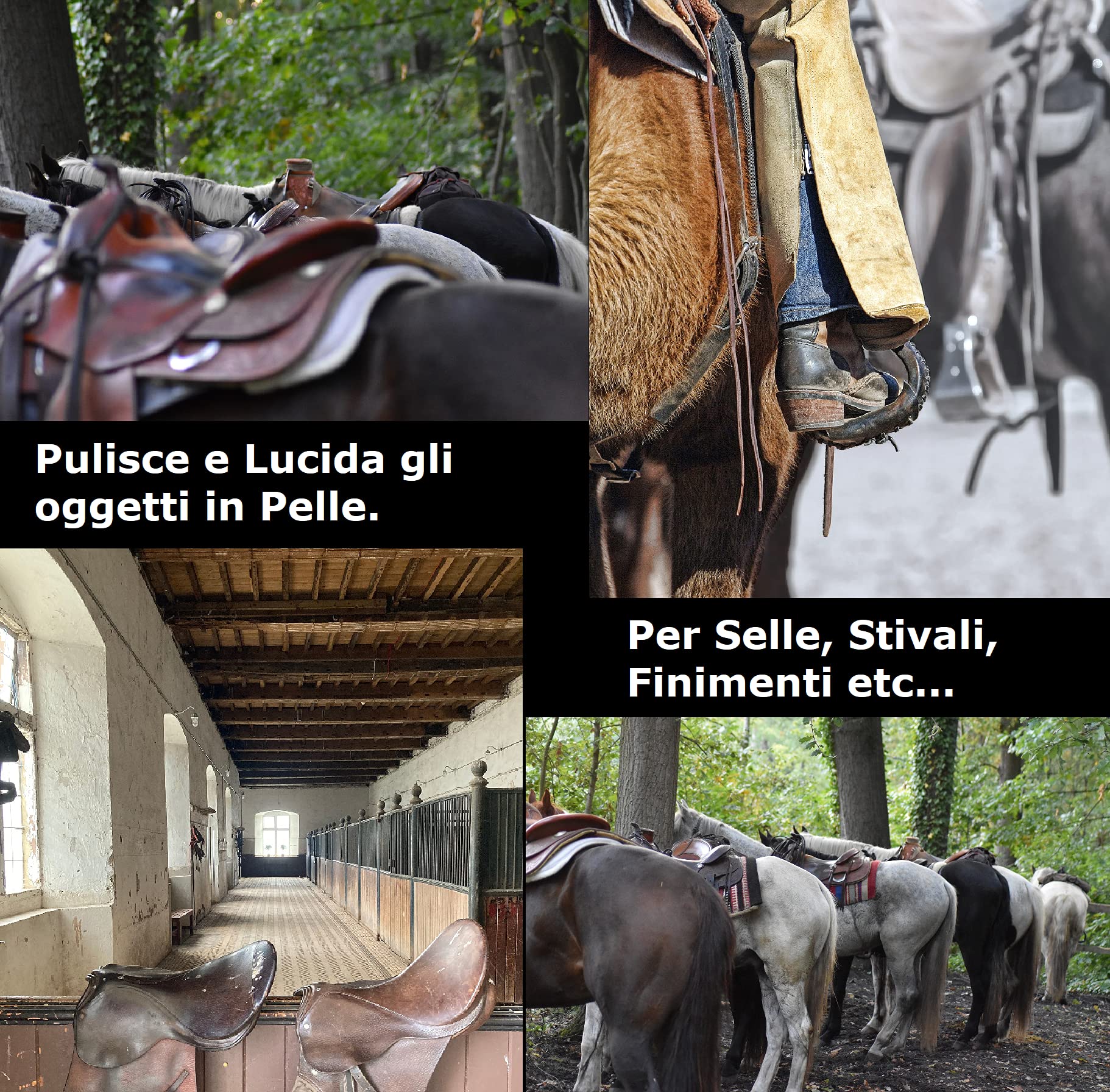 Pulitore e Lucidante Incolore per Pelle e Cuoio, 500ml – Balsamo Spray Rigenera Pulisce oggetti in Pelle come Giacca, Scarpe, Sedili Auto, Moto, Divano, Stivali, Sella per i cavalli etc.. – Linea 101