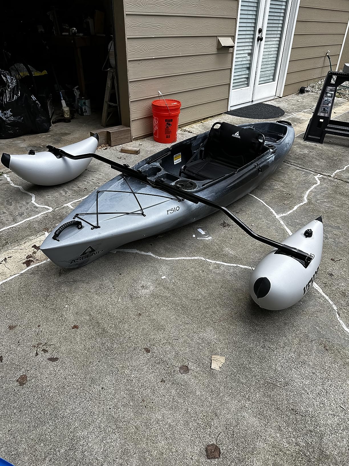 10/mo Finance VEVOR Kayak Stabilizers, 2 PCS, PVC Inflatable Kayak