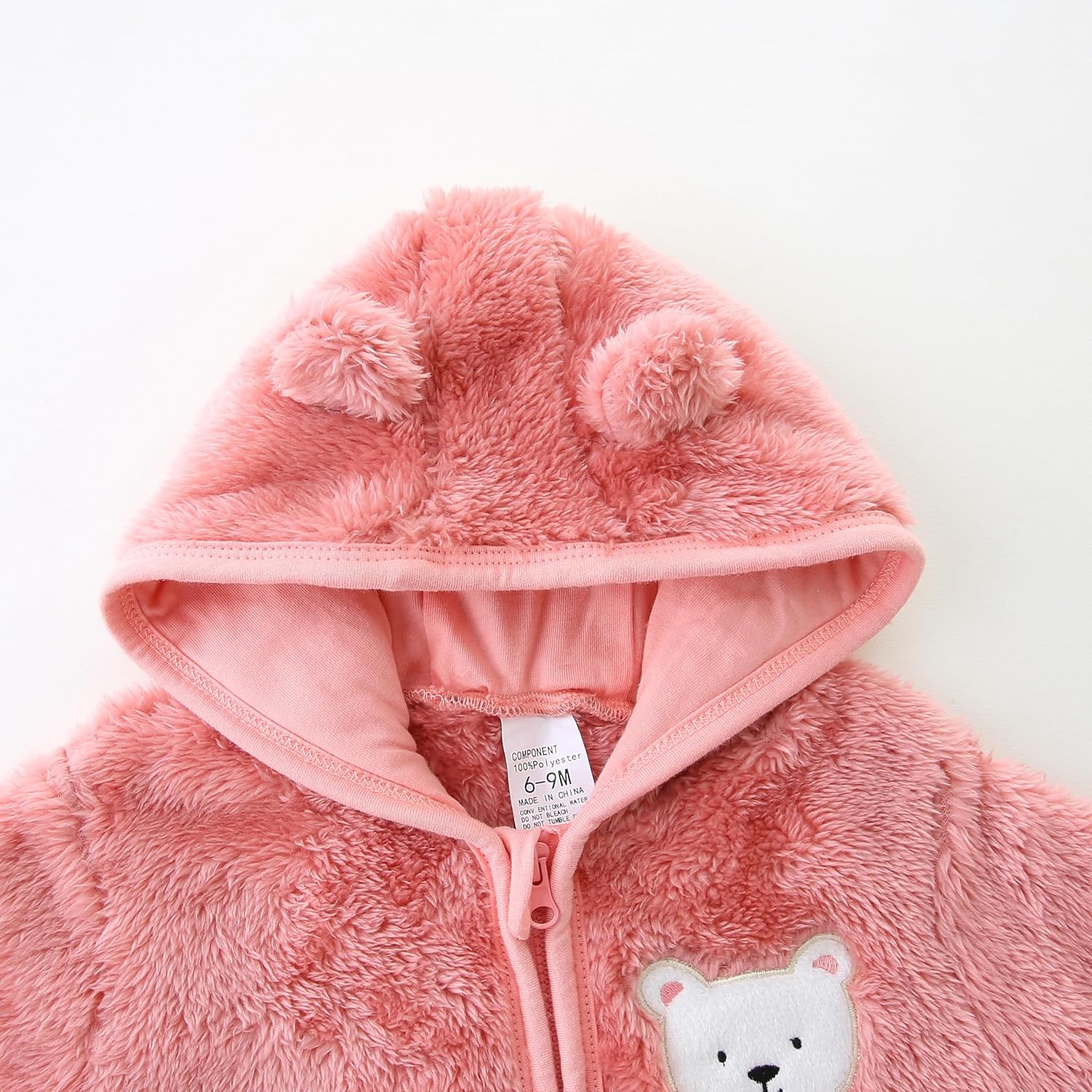 Baby Fleece Winter Jumpsuit Cute Cartoon Comfy Fluffy Romper for 0-18M - Image 3