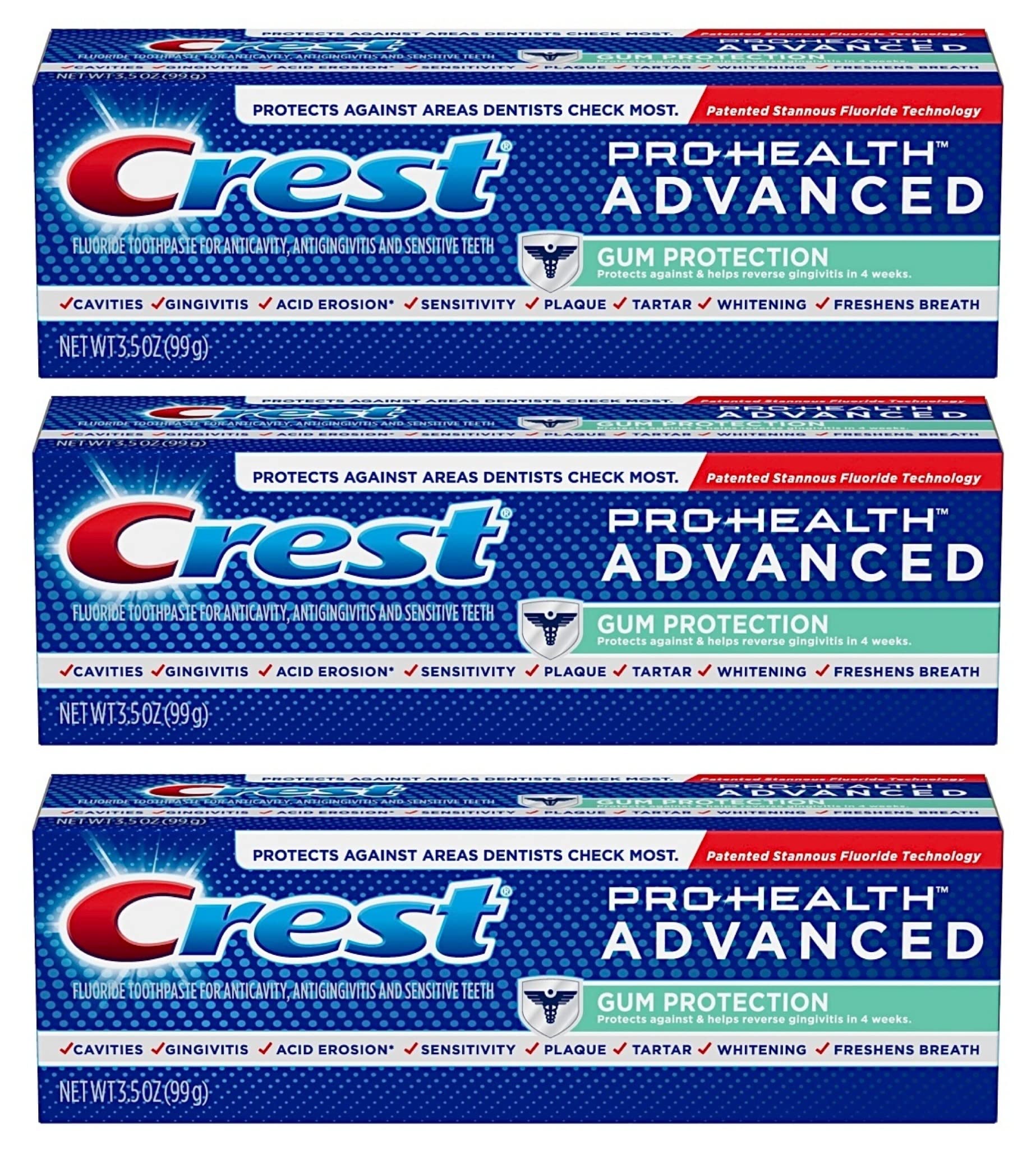 CrestPro-Health Advanced Gum Protection Toothpaste 3.5 oz (Pack of 3)