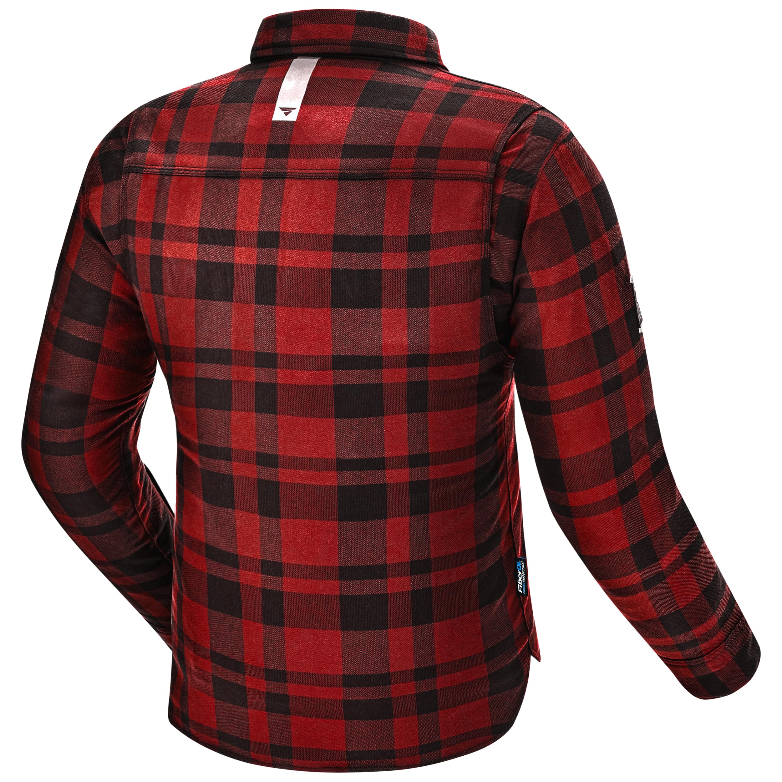 SHIMA RENEGADE 2 Camisa Moto Chaqueta Hombre Algodóncon FiberQL Aramida Protector
