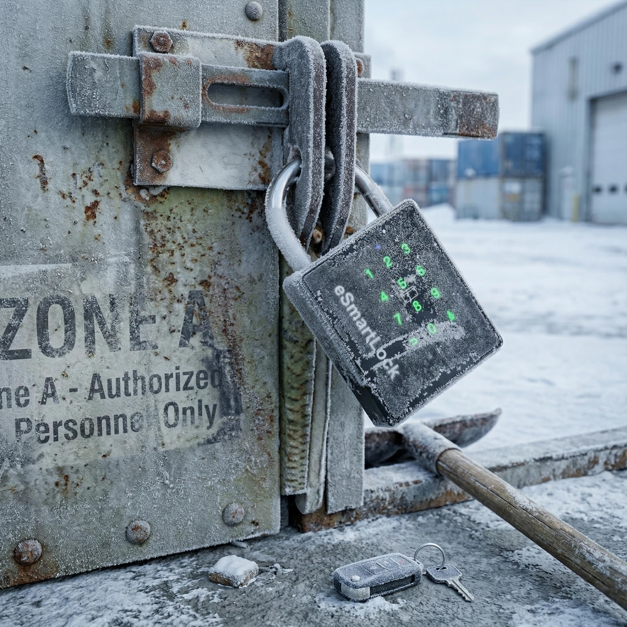 Kłódka szyfrowa z kodem numerycznym NFC RFID eLinkSmart odporna na warunki atmosferyczne, do dużych obciążeń, zamek szyfrowy do szafki, ogrodzenia, 1000 użytkowników aplikacji na telefony komórkowe
