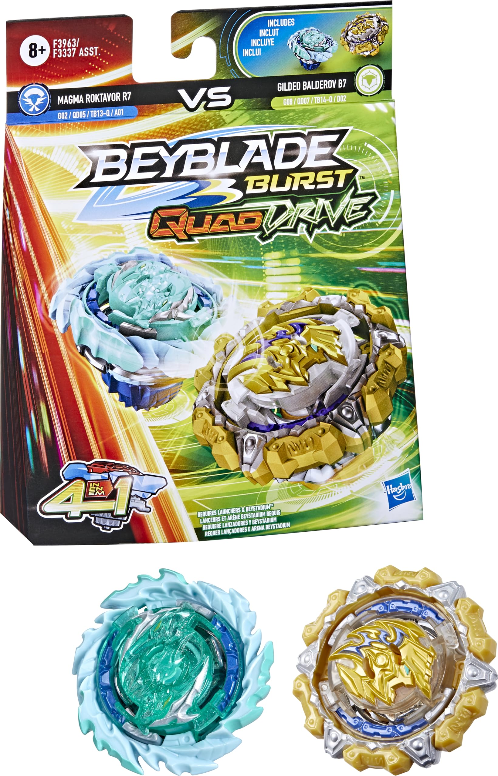 OUTLET商品♠ BASSOLS 4点セット ロイド　ブルー系　W Amazon.com: Beyblade Hasbro Burst QuadDrive Magma Roktavor R7 and