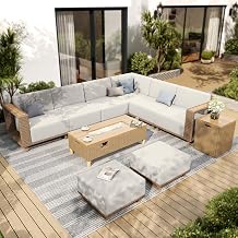 SUNSHINE VALLEY 2 Pieces Patio Furniture Set, Outdoor Rattan Wicker Armchairs with 10Ultra-Thick Cushions,All Weather Patio Conversation Set, Low Profile Lawn Garden Backyard Chairs
