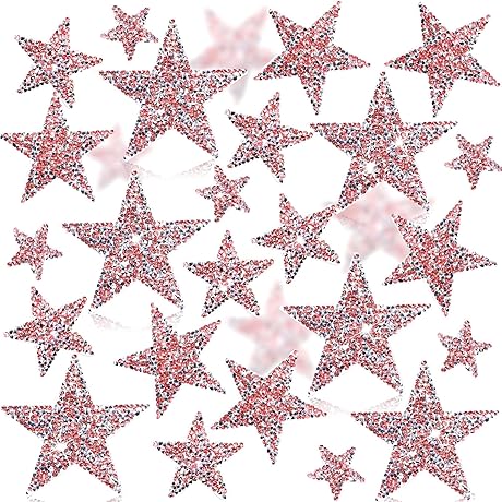 Syhood Pink Star Appliques