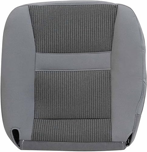 Miniatura 9 de GXARTS Funda de tela de repuesto para asiento del lado del conductor, color gris claro, compatible con Dodge Ram 1500 2500 3500 4500 5500 2006 2007