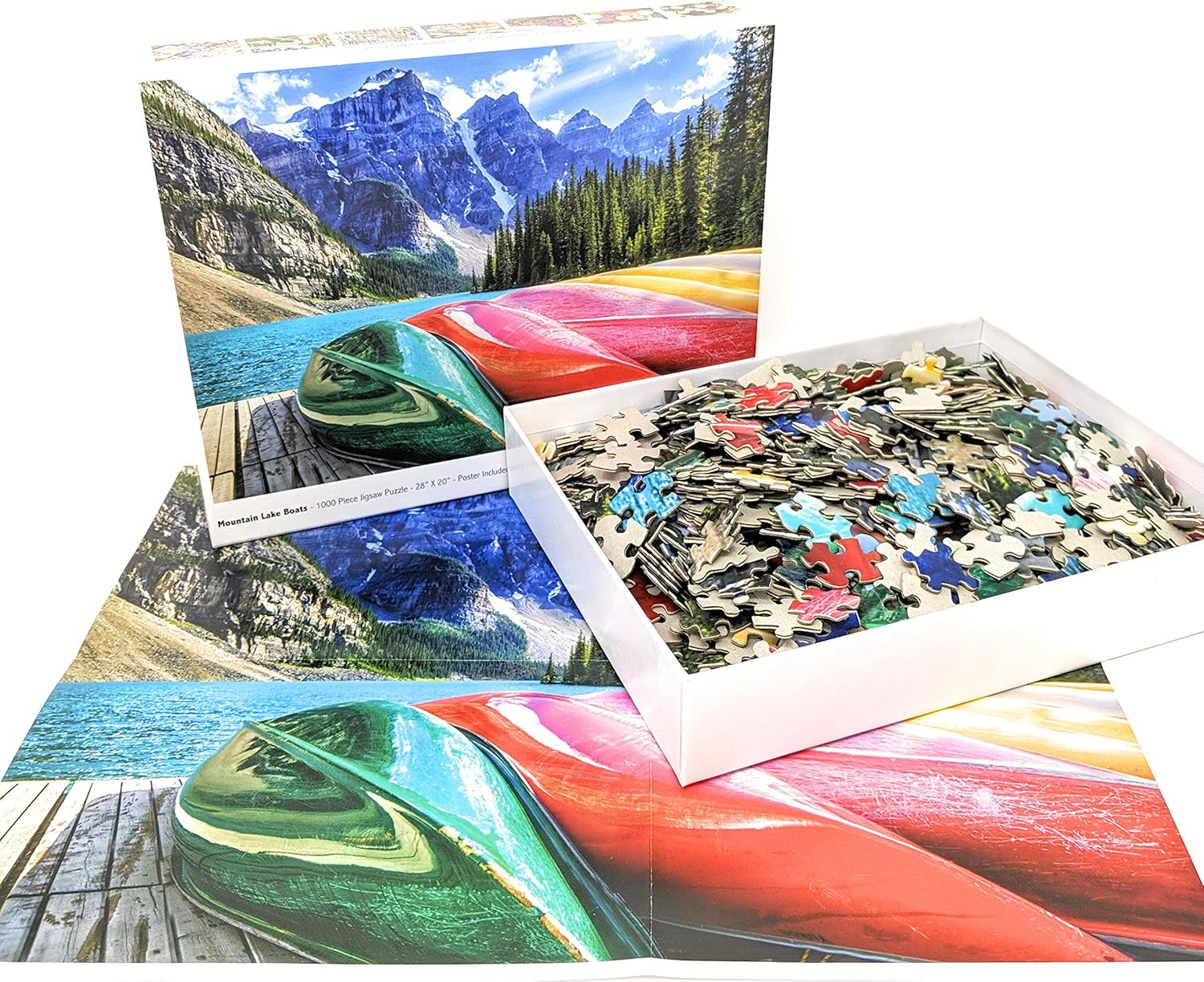 1000ピースパズル 大人用 マウンテンレイクボート ジグソーパズル