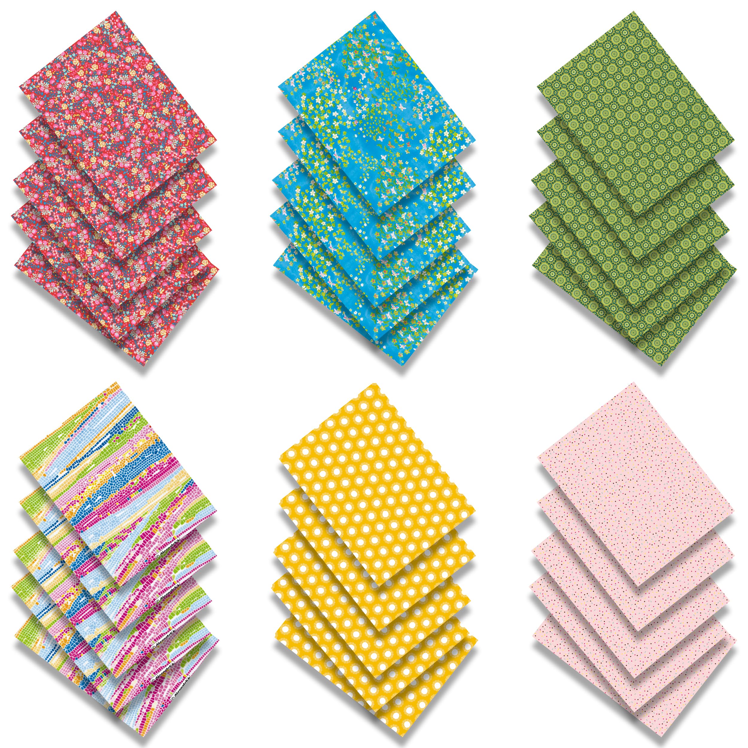 Décopatch PS30B20C - Lot de 30 Feuilles 30x40 cm, Motifs Scolaires assortis