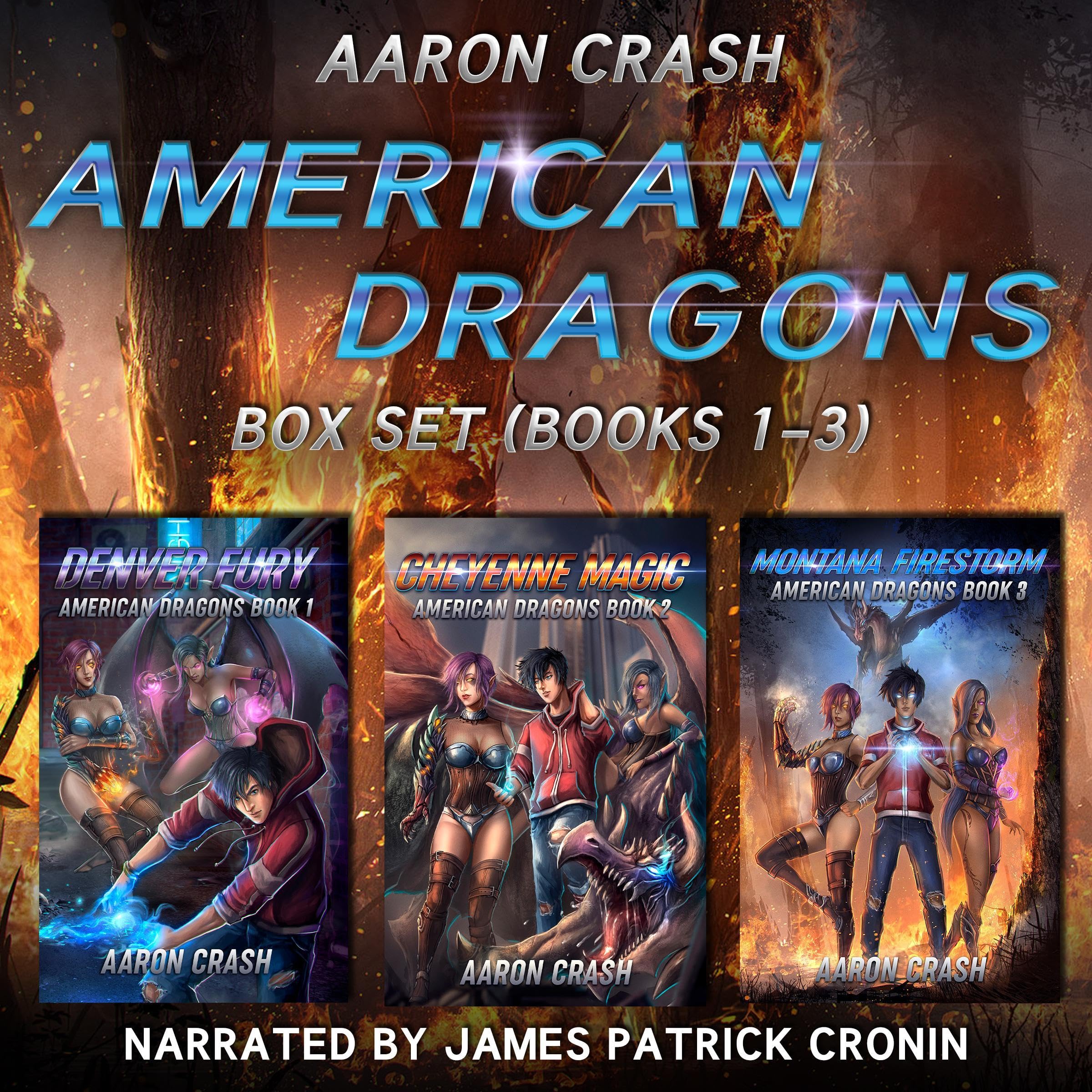 Cover art for American Dragons, Books 1-3