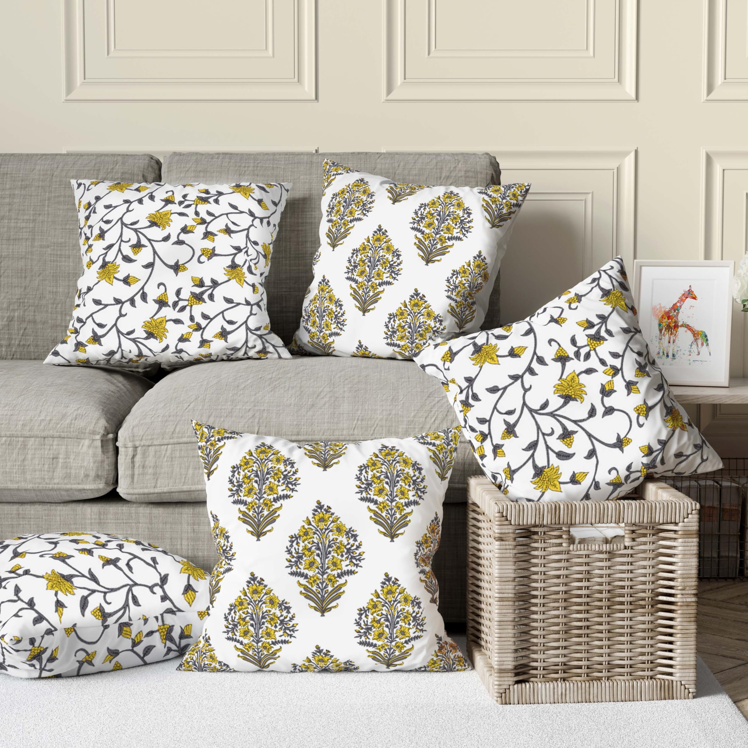 See full amazon price history chart for Trance Home Linen 100% Thick Cotton Printed 16x16 inch Cushion Covers for Sofa and Diwan | Throw Pillow/Small Cushion Pillow Covers (16x16 inch | 30cmx30cm, Madhuban & Jaal Yellow) Set of 5-180 TC Trance Home Linen 100% Thick Cotton Printed 16x16 inch Cushion Covers for Sofa and Diwan | Throw Pillow/Small Cushion Pillow Covers (16x16 inch | 30cmx30cm, Madhuban & Jaal Yellow) Set of 5-180 TC (B0D2XVXCWG) Amazon Price History, Amazon Price Tracker