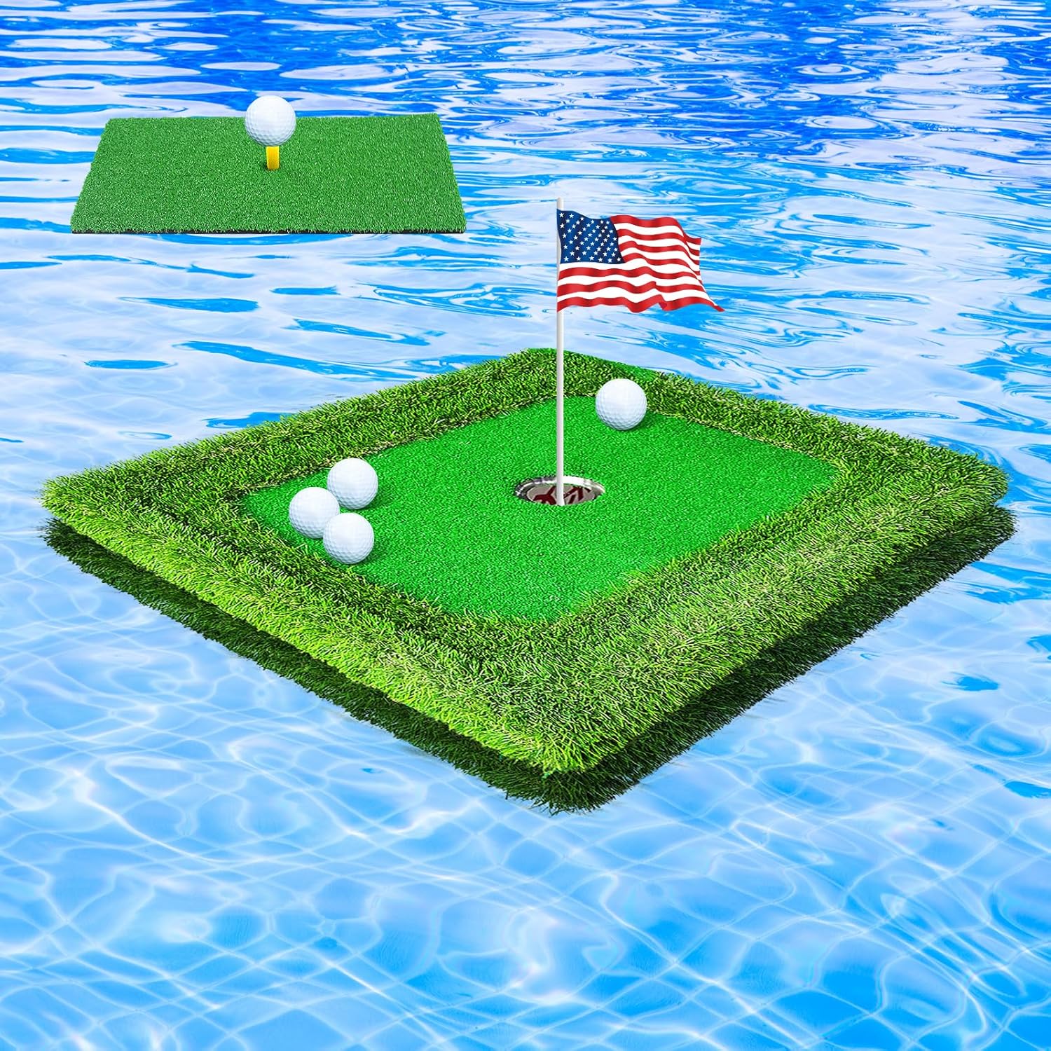 Dollox Floating Golf Green for Pool Floating Chipping