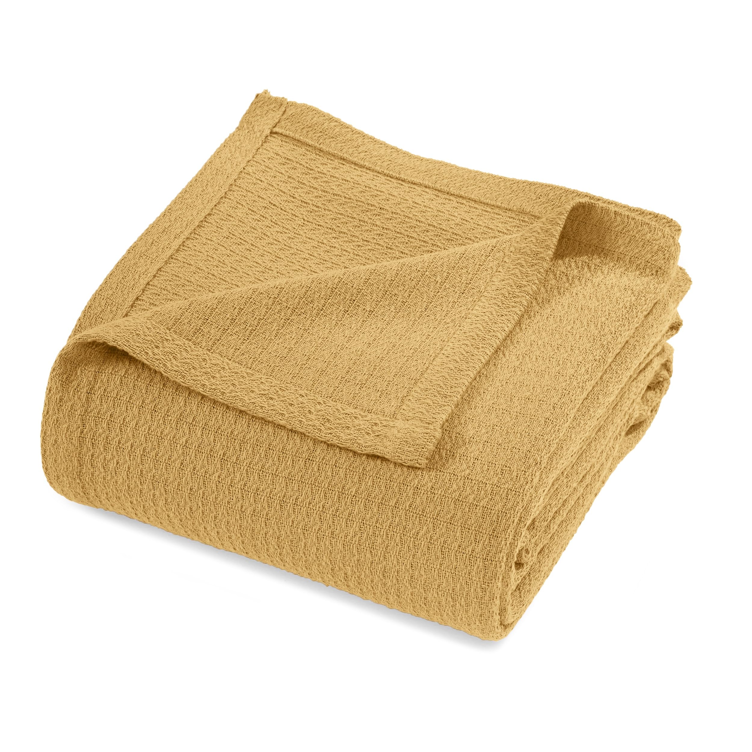 Couverture en coton gaufré Superior douce pour éviter la transpiration