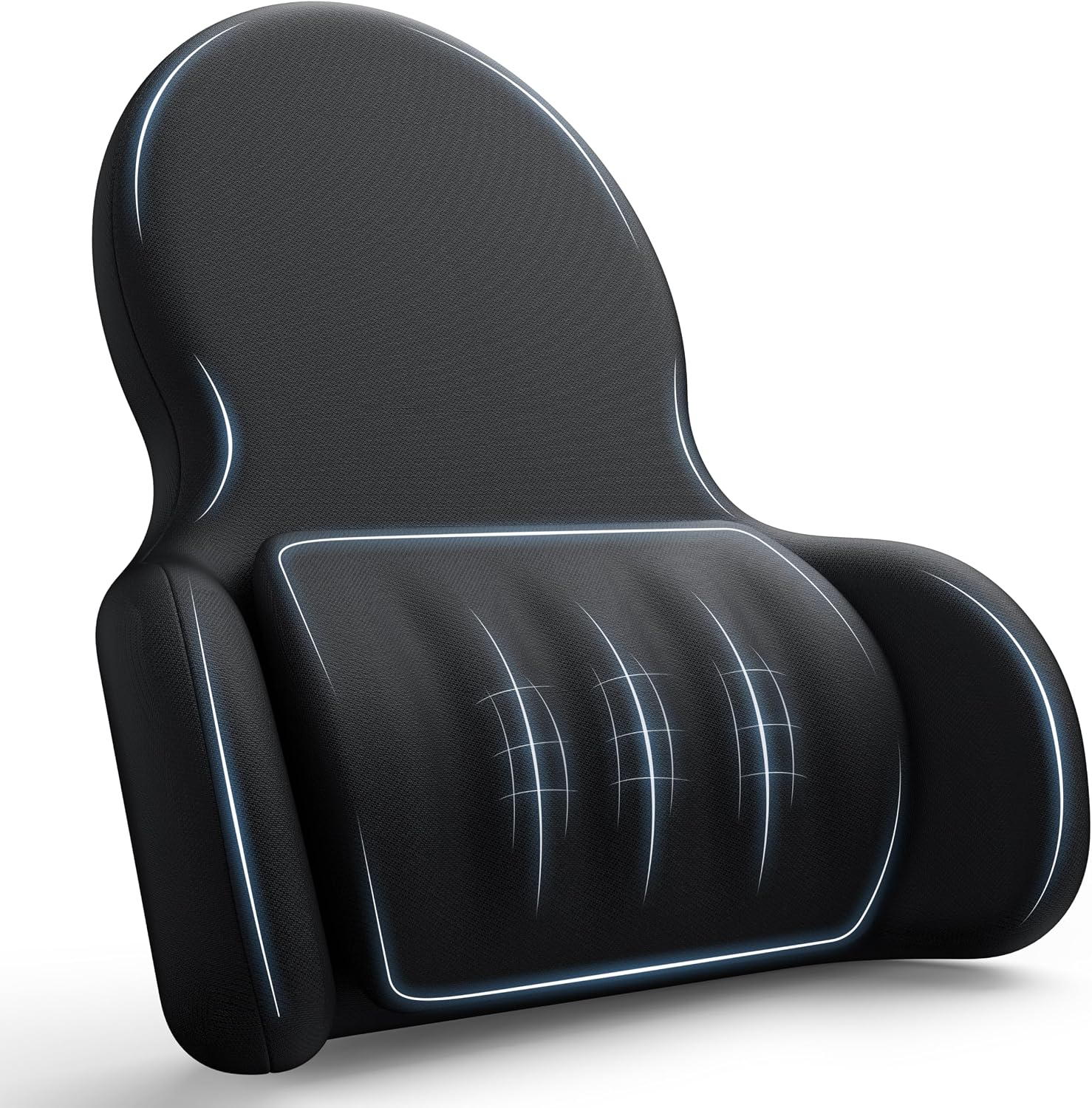Lumbar Support Pillow for Office Chair Car Back Support Pillow, 45D slow rebound memory foam Gaming Chair Desk Chair Back Cushion for Lower Back Pain Relief, Dynamic support module,Ergonomic Back Rest