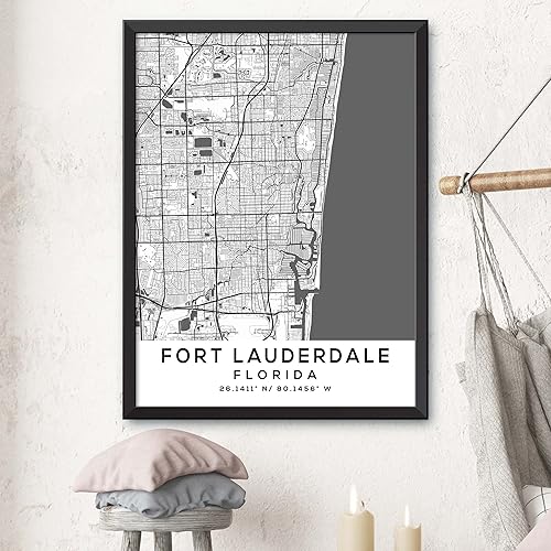 Miniatura 3 de Mapa de Fort Lauderdale, Florida, Luz 2 (36x48)