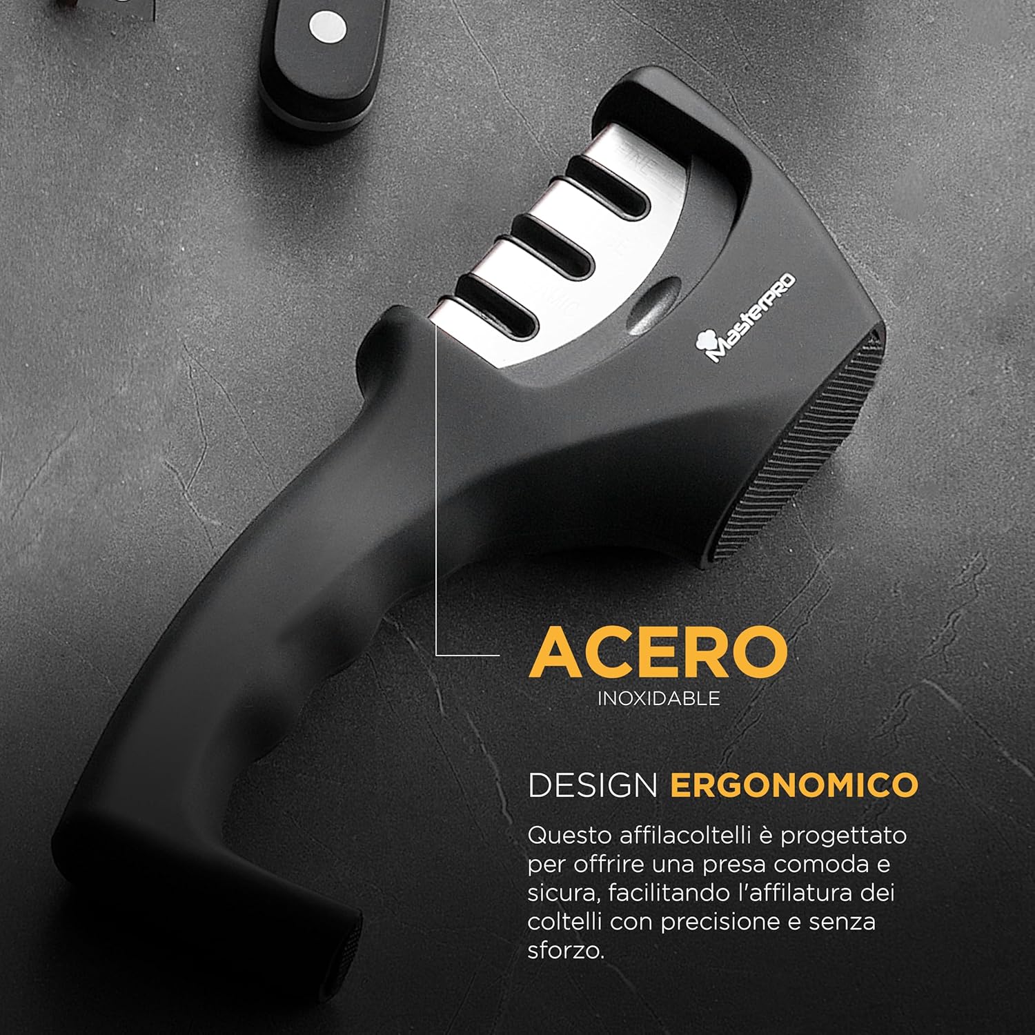Ergonomic Design of MasterPRO Knife Sharpener
