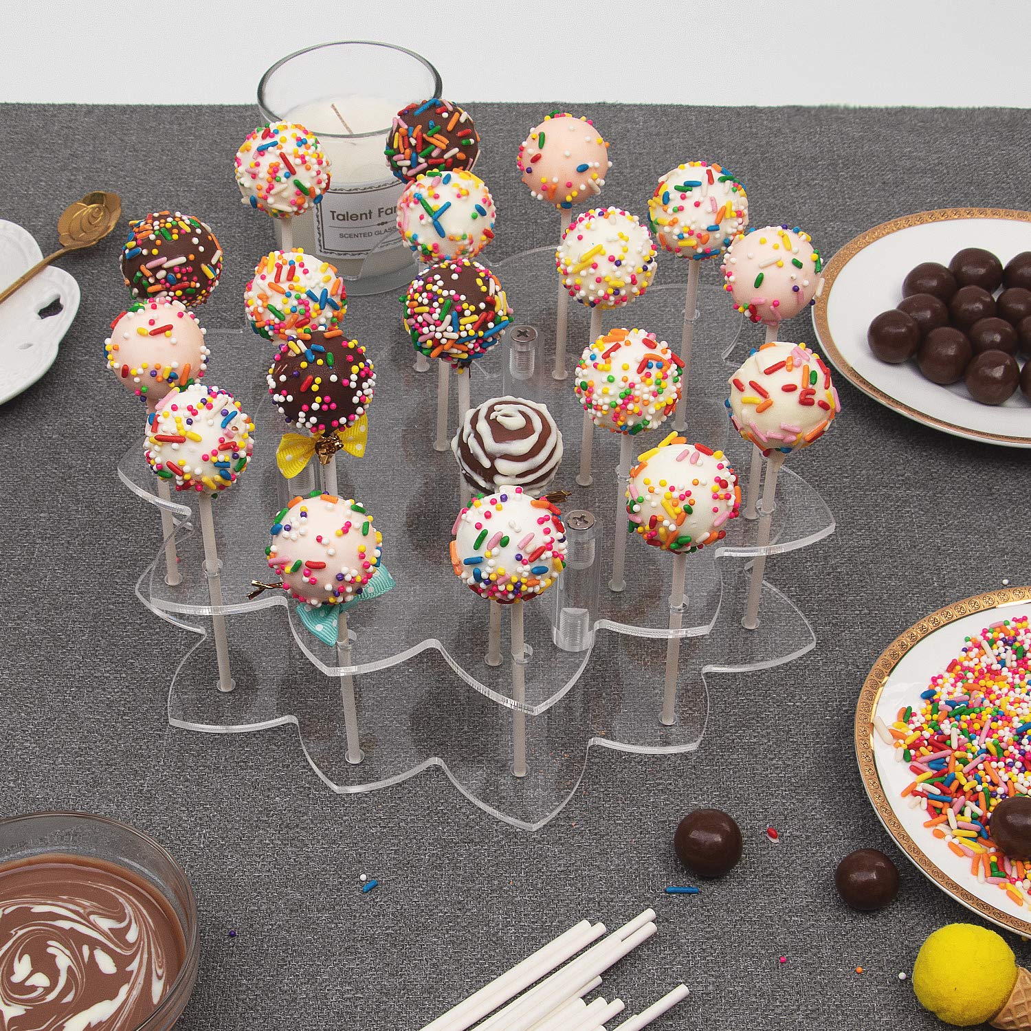 Godinger Cake Stand, Cake Platter, Pastry Stand, Pastry Platter, Dessert Stand with Cover, Easton 10.5in