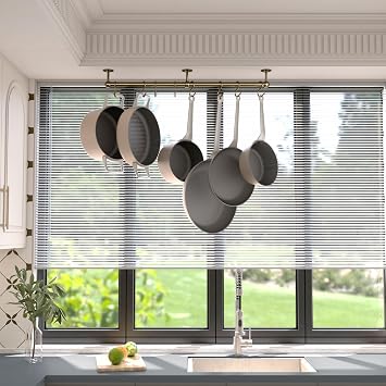 ROTHLEY Stainless Steel Hanging Pot Rack Hanger: 23.7 Inch Pot and Pan Hanger Wall Mounted Hanging Pot Bar Rack Heavy Duty Pot Hangers Kitchen Rail with 8 S Hooks (Antique Brass)