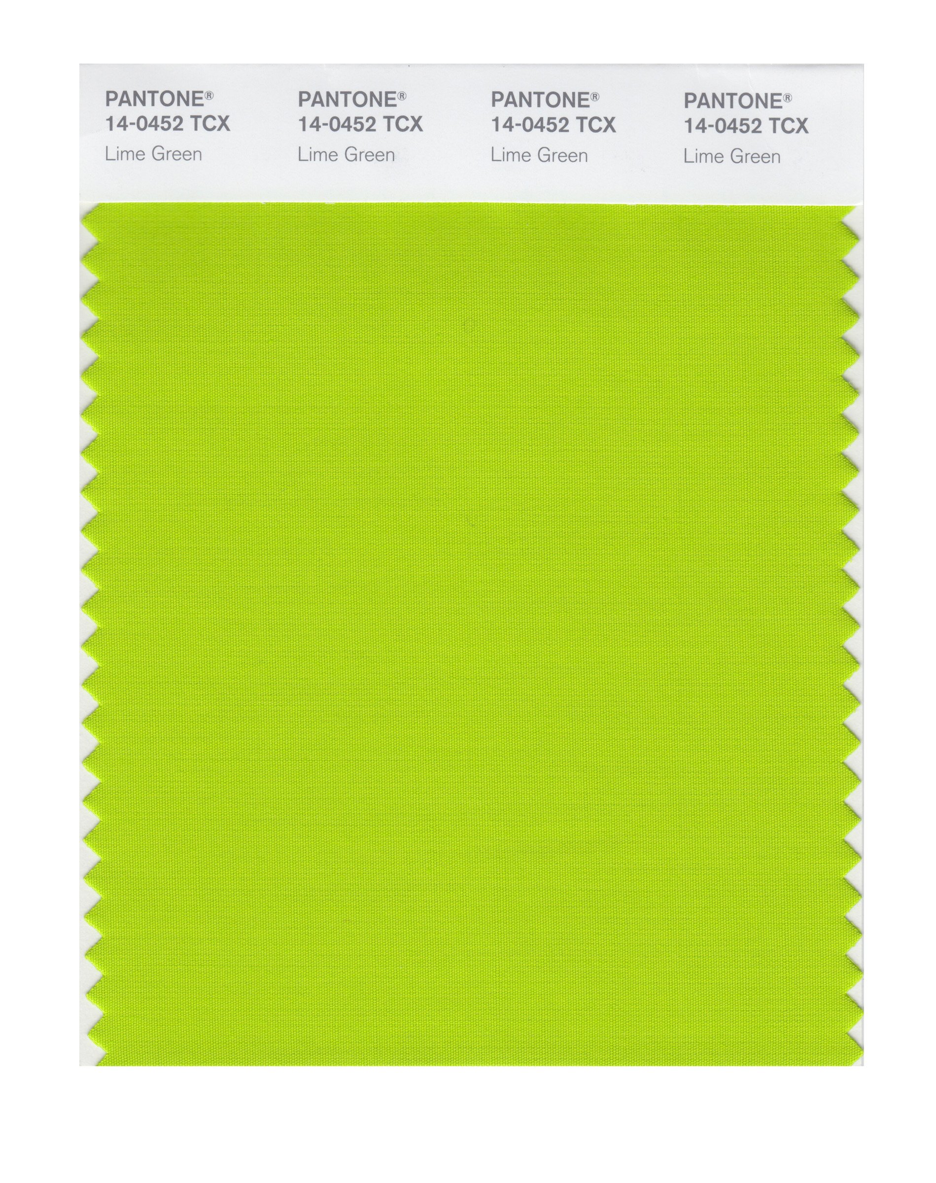 PANTONE Smart 14-0452X Color Swatch Card, Lime Green