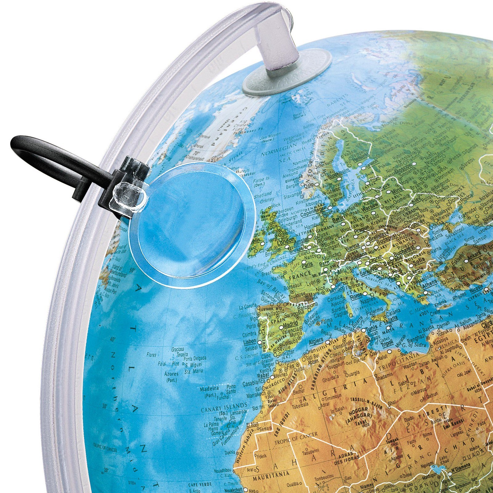 Lumierissimo Nova Rico 0330LULGITKNTL46 Globe terrestre lumineux avec lentille 30 cm