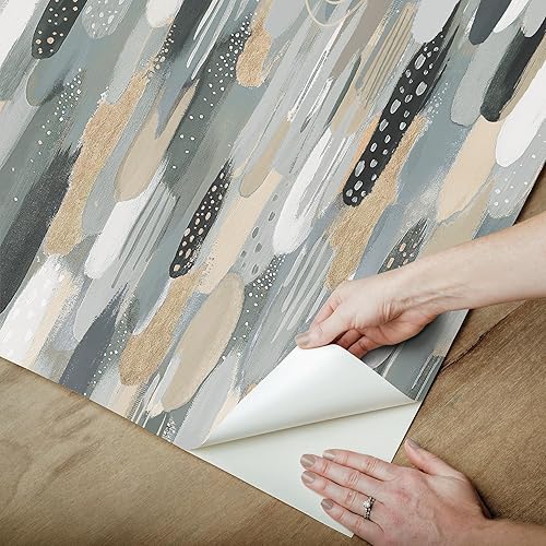 Miniatura 5 de RoomMates RMK12708PLW EttaVee - Papel pintado neutro para despegar y pegar