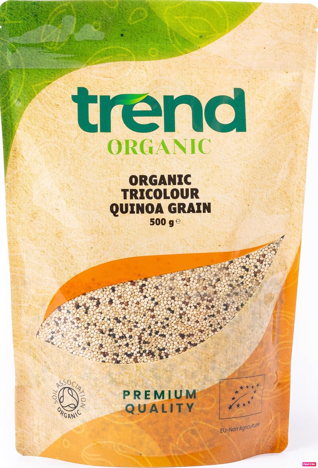 Trend Organic Tricolour Quinoa Grain, 500g – High Protein, Fibre-Rich Superfood – Perfect for Salads, Soups, Stir-Fries & Baking – Certified Organic, Vegan, Non-GMO – Nutty Flavor & Crunchy Texture