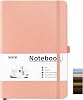 Mlife A5 Notebook-Bullet Dotted Journals,200 Pages Hardcover Dotted Notebook,100 Gsm Thick Paper,PU Hard Cover,Notepad 5.75