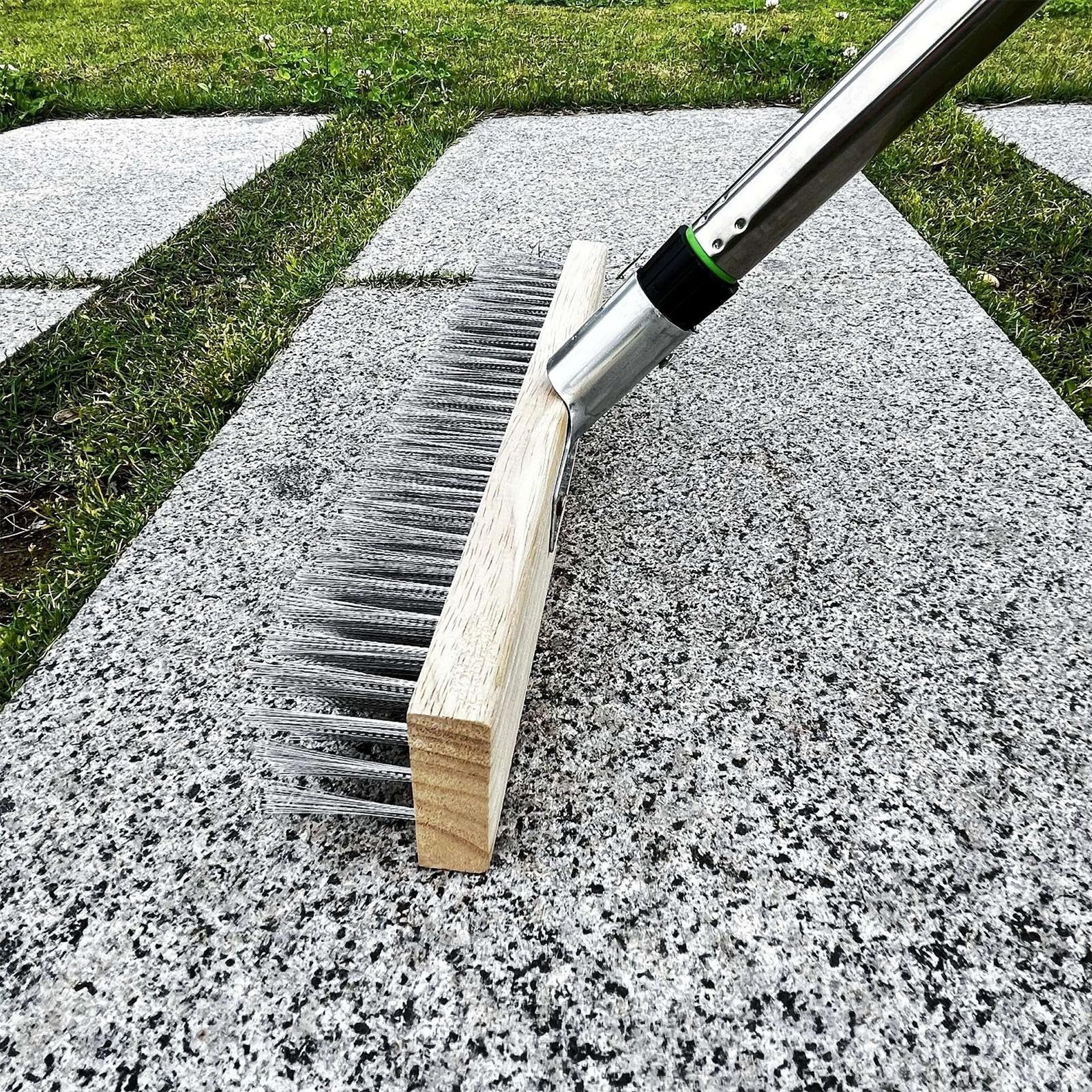 Brosse métallique en acier inoxydable Grattoir à poils durs pour sol