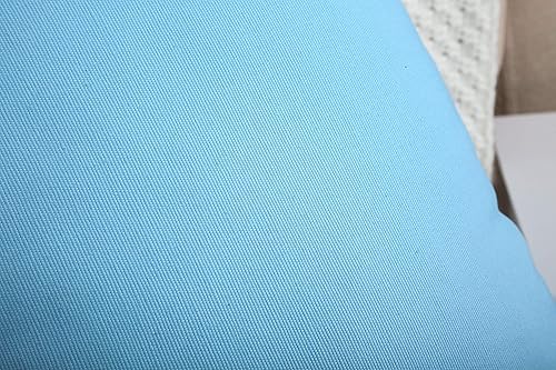 Miniatura 3 de TangDepot - Funda de almohada hecha a mano 100% lona de algodón, Azul (Sky Blue)